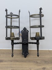Vintage Sconce Black Double
