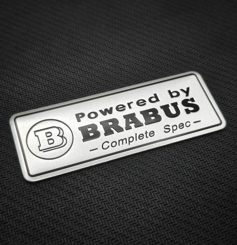 Powered brabus silver badge - by,