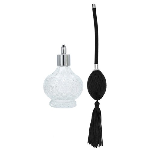 Retro glass perfume bottle - glass,