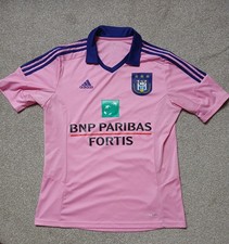 Adidas RSC Anderlecht Pink Football Shirt Size Large ClimaCool