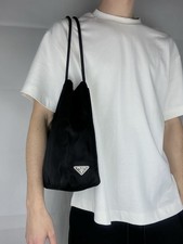 Prada Black Tote Nylon Bag –