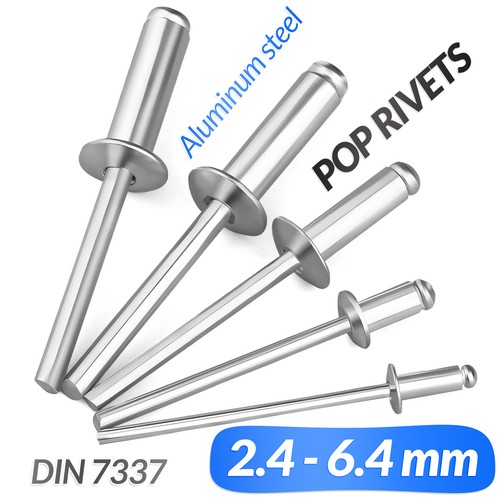 Pop rivets aluminium - pop, steel