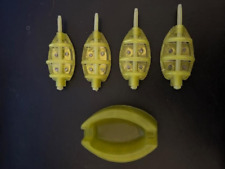 4 IN 1 INLINE METHOD FEEDERS + MOULD  2 x 20g 2 x 30g CARP FISHING TACKLE.