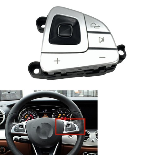 Silver steering wheel switch - silver,