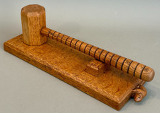 Beaverman Colin Almack Mouseman Yorkshire Critters Oak Auctioneers Gavel & Stand