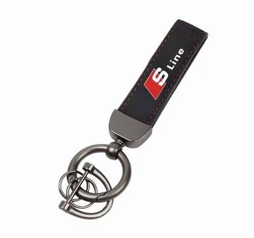 Audi line suede keyring - audi,
