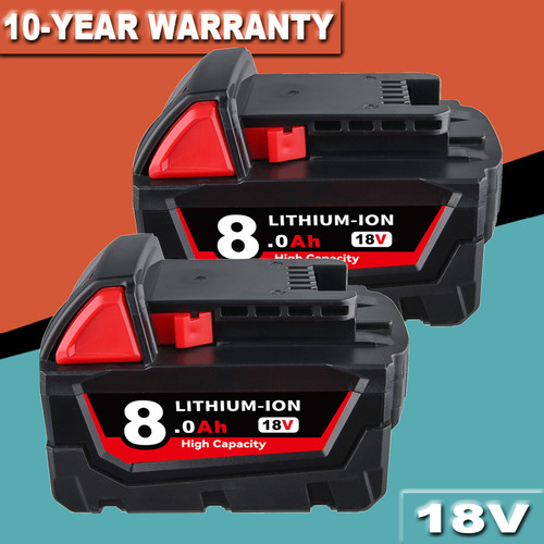 0ah battery for milwaukee - 2x,
