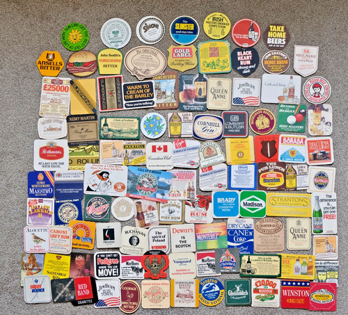 Vintage beer mats qty 100 - mats,