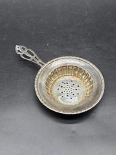 Vintage Sterling Silver Tea Strainer Round Star Design 8.5cm