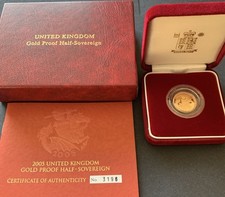 2005 Proof Half  Gold Sovereign