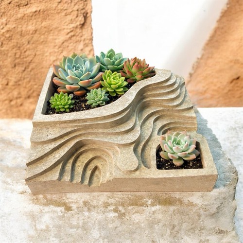 Terraced field style - terraced,