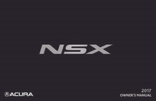 2017 Acura NSX Owner's Manual