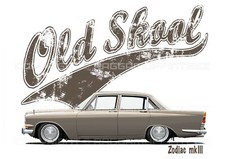 FORD ZODIAC mkIII t-shirt. OLD SKOOL. CLASSIC CAR. MODIFIED. RETRO.