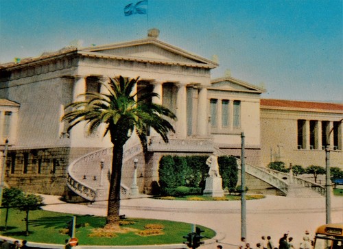 Vintage postcard athens - vintage,