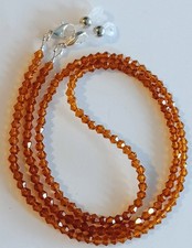 BROWN CRYSTAL EYEGLASS CHAIN