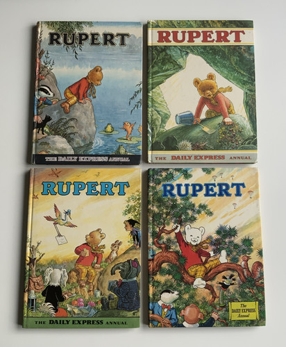 Rupert bear annuals - x,