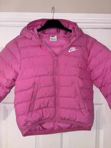 Girls pink nike puffer - pink,