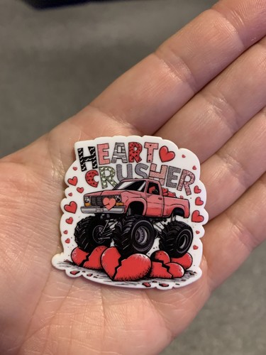Heart crusher monster truck - heart,
