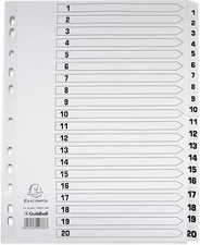  1-20 Extra Wide White