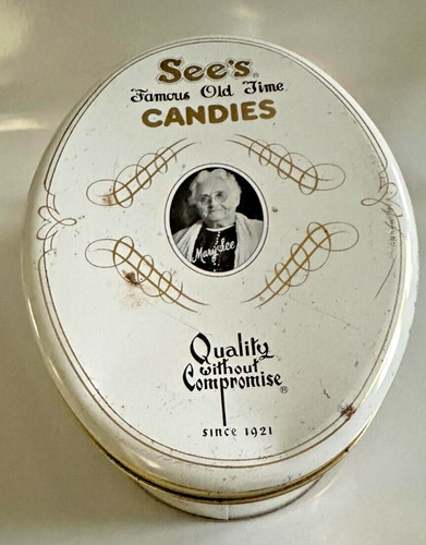 Vintage see candy tin very - see's,