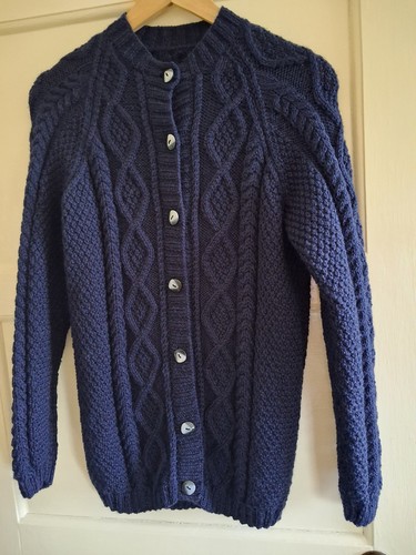 Ladies aran style - ladies, navy