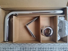 Burlington Low Level Toilet Flush Pipe Kit T31 CHR Traditional Style Chrome 