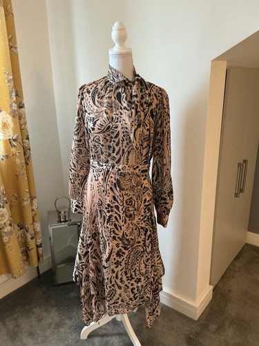 Topshop beige black paisley - beige/black,