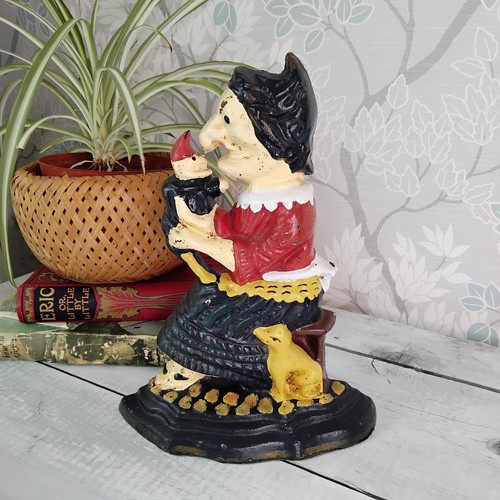 Vtg cast iron punch judy - iron,
