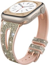 Glitter Silicone Sport Strap for Apple Watch 38-42mm - Quick Swap