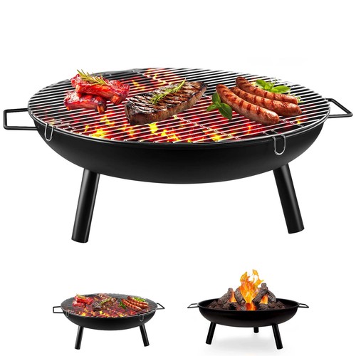 Large round steel fire - 23",