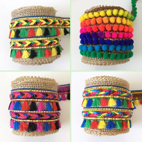 Mini tassel trim ribbon for - trim,