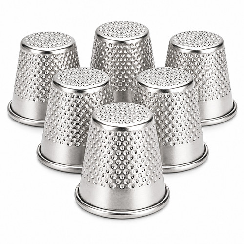 Metal sewing thimbles - metal, 6