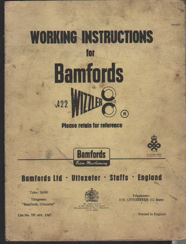 Original bamfords 422 - original, wizzler