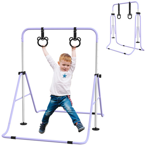 Homcom kids gymnastics bar - kids,