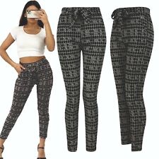 Ladies Womens Trousers Leggings Stretch Fit Elasticated Waist Sizes 8-16 NEW