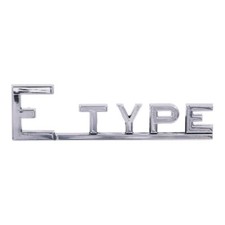 JAGUAR E-TYPE BOOT TRUNK MOTIF BADGE CHROMED BD27666 MORE PARTS IN STOCK
