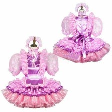 Sissy Maid Satin-Organza Dress
