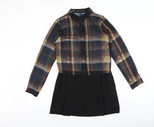 Zara Womens Black Plaid