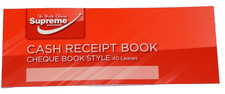 CASH RECEIPT BOOK CHEQUE BOOK