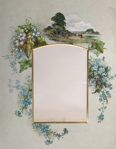 Victorian card floral photo - card,