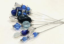 7 x  Vintage Bead Hat Pins