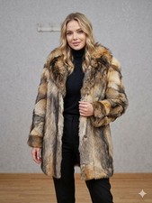 luxurious women's fur coat
