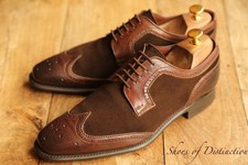 Joseph Cheaney Brown Leather Derby Brogue Shoes Men's UK 8.5 US 9.5 EU 42.5 £475