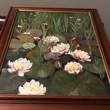 Water lilies Original oil