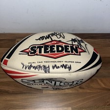 steeden rugby league ball Signed 