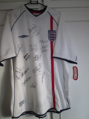 Signed england home - signed,