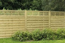 1.8m x 1.2/1.5/1.8m Decorative Kyoto Pressure Treated Fence Panel -Pack of 3/4/5