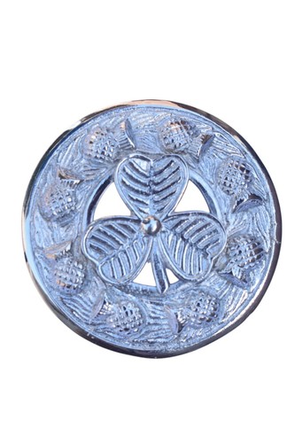 Scottish shamrock badge brooch - shamrock,