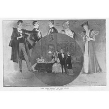 THEATRE Scene from 'The Lord Mayor' at the Strand - Antique Print 1895