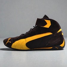 Rare Puma Replicat Mid 3 Motorsport Boots Brown Mustard Y2K Vintage UK 8